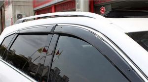 Ветровики на стекла с хром молдингом OEM style (4шт.), для авто Cadillac SRX 2010- 